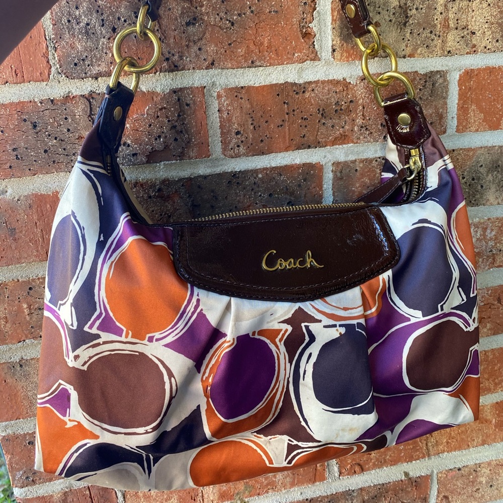 Multicolored Vintage Coach purse